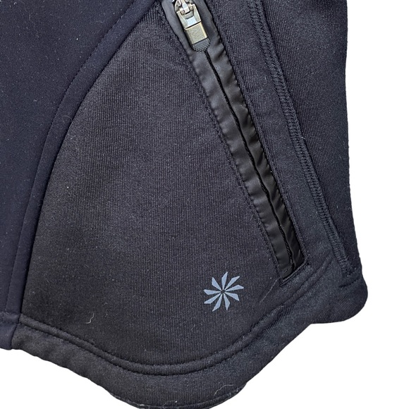 Athleta Black Soft Shell Full Zip Jacket Women's Size XS - Picture 3 of 8